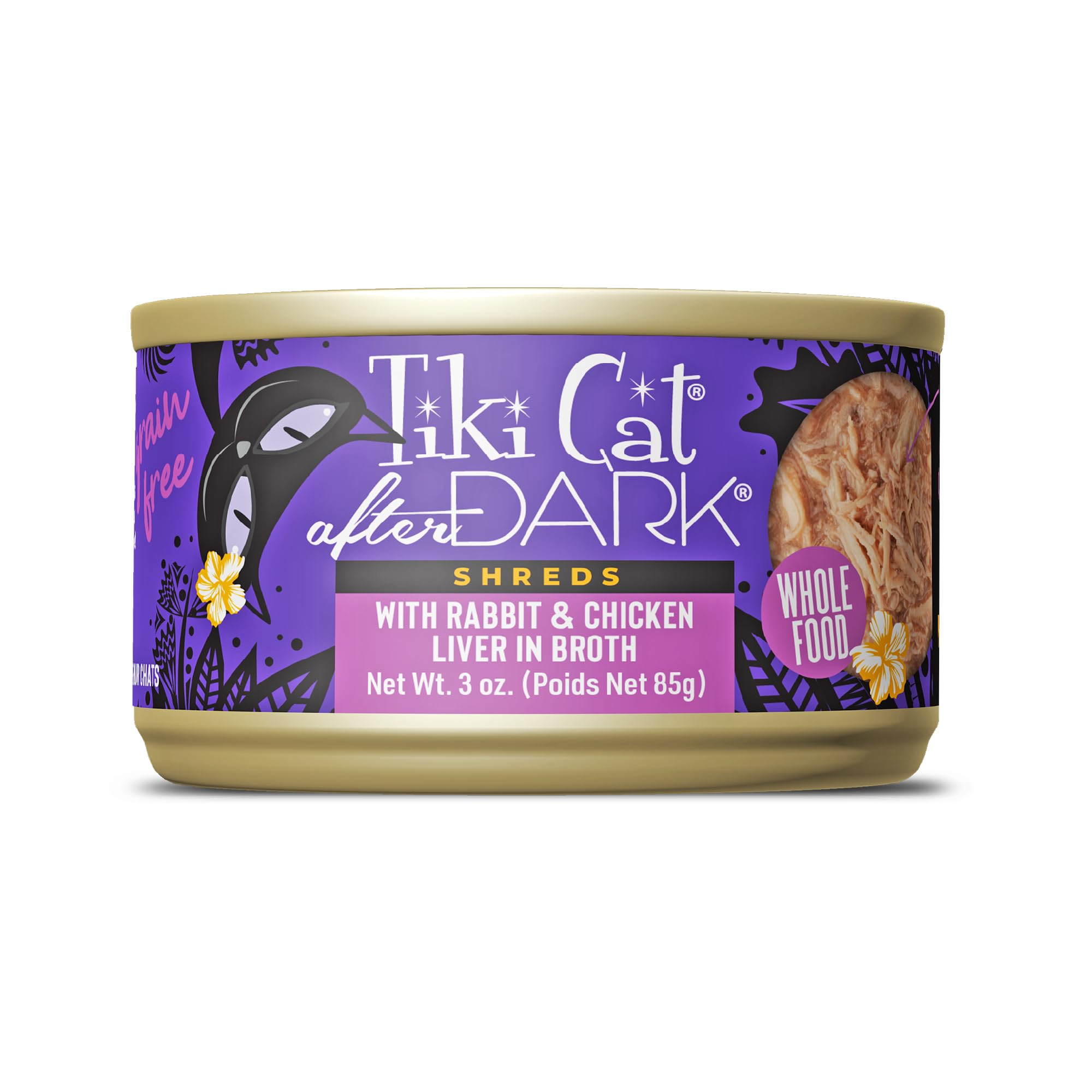 TIKI PETS Après Minuit boîtes 85 g lapin, protéines naturelles pour chats actifs.