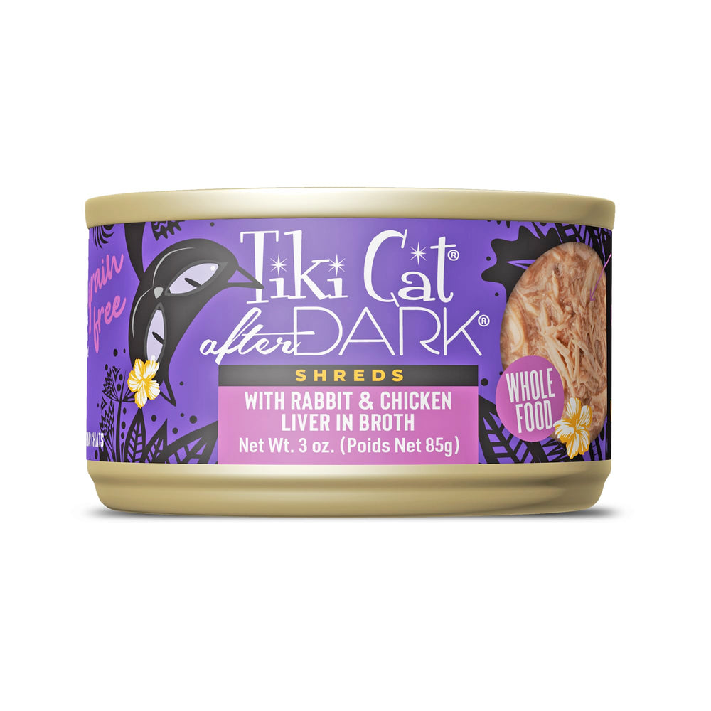 TIKI PETS Après Minuit boîtes 85 g lapin, protéines naturelles pour chats actifs.