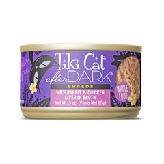 TIKI PETS Après Minuit boîtes 85 g lapin, protéines naturelles pour chats actifs.
