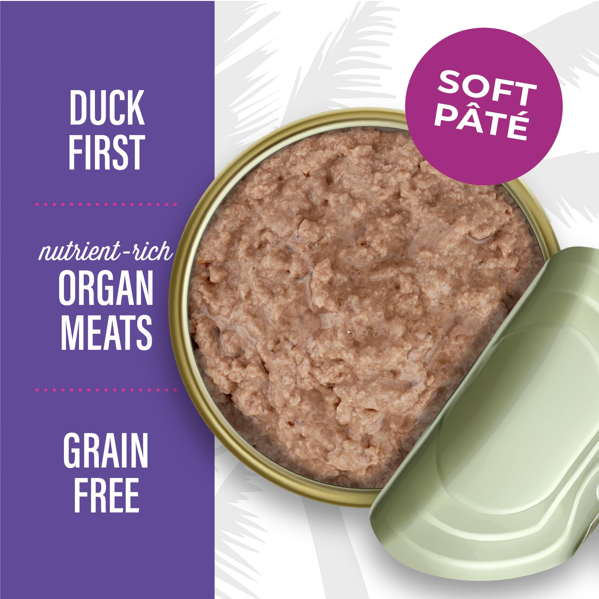 Boîte ouverte de Tiki Pets Après Minuit pâté pour chat.