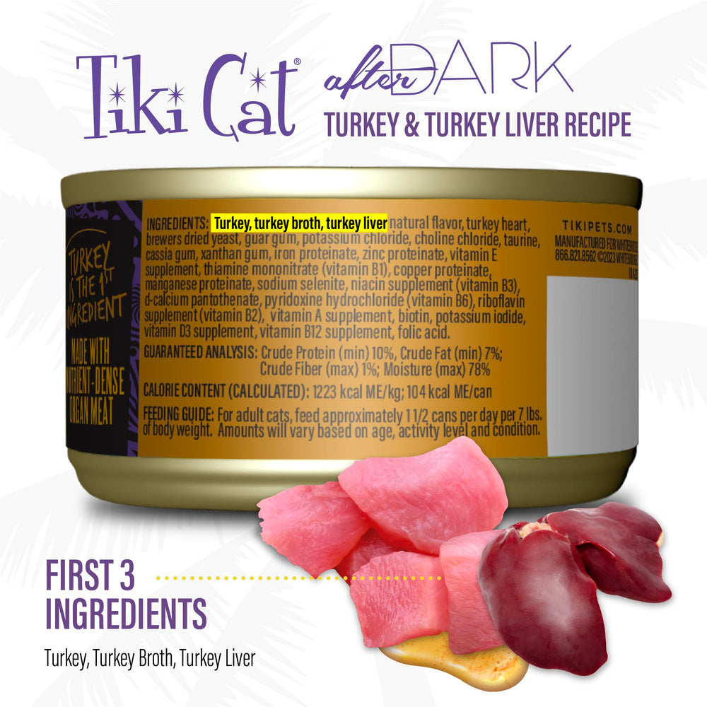 TIKI PETS Après Nuit Pâté Sans-Grains: pâté sans céréales et sans additifs artificiels.