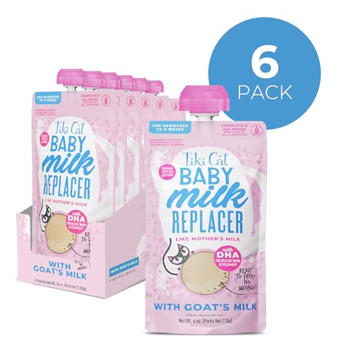Tiki Pets Baby Milk Replacer sachet à bec pour un repas sans mélange