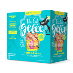 Tiki Pets Gelee thon en sachet : repas riche en saveur et hydratation.