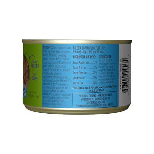 TIKI PETS Luau sans céréales, nutrition équilibrée pour chats.