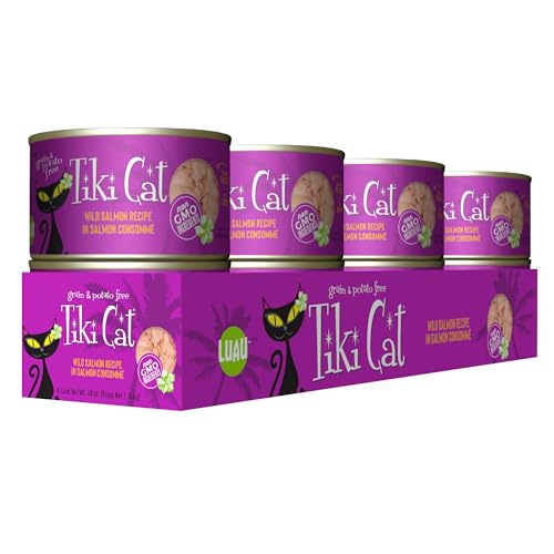 Tiki Cat Luau – gros-plan saumon, première protéine et goût appétent.