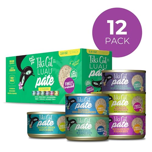 Tiki Cat Luau Pâté Bar, texture pâté facile à manger.
