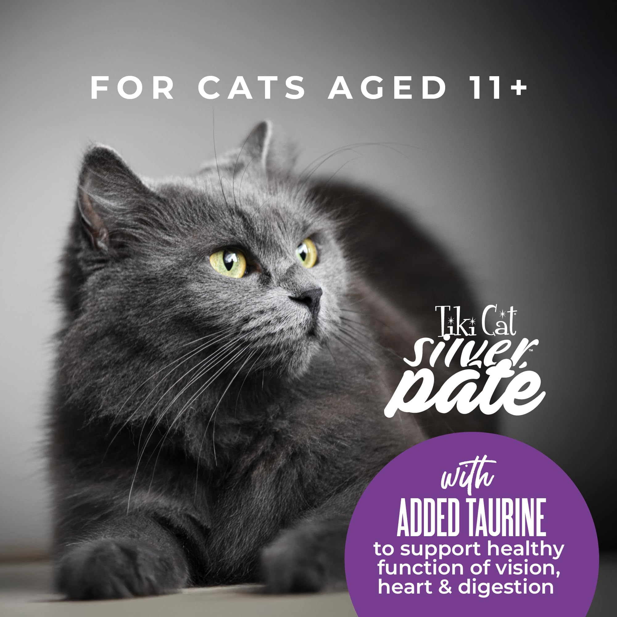 Repas Tiki Pets Silver pour chat âgé de 11+ ans