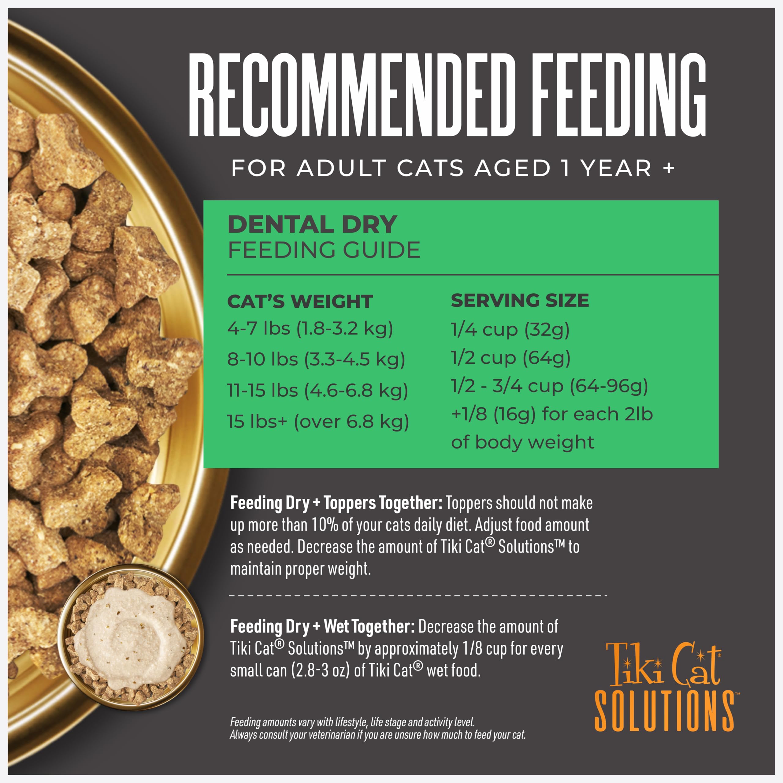 Tiki Pets Solutions dentaires cuisson au four peu transformé et savoureux