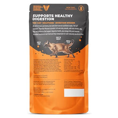 Mousse texturée Tiki Cat Solutions Digestion, idéale pour chats sensibles.