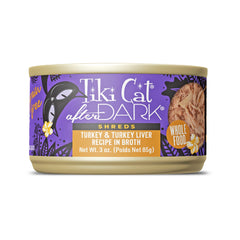 Tiki Cat After Dark effiloches dinde-foie, texture humide favorisant l'appétit