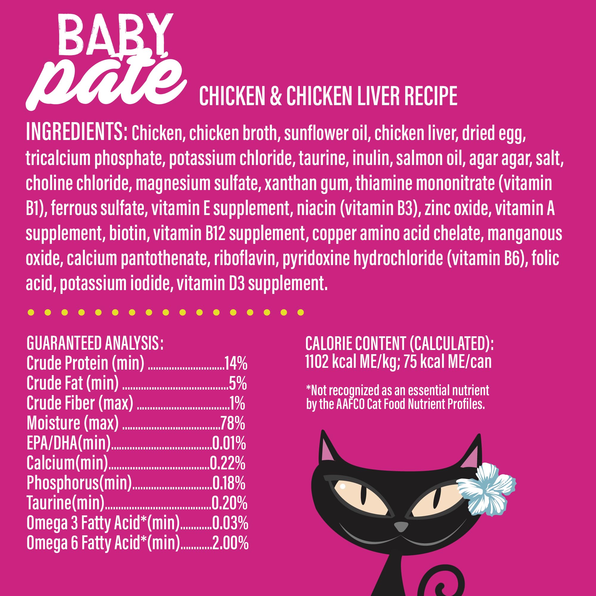 Pâté sans grains et sans pommes de terre pour chaton, option légère et digeste.