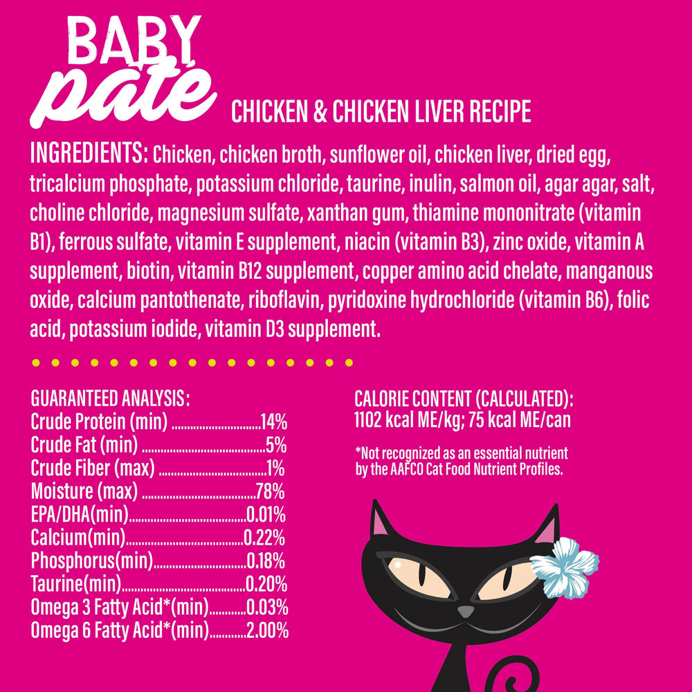 Pâté sans grains et sans pommes de terre pour chaton, option légère et digeste.