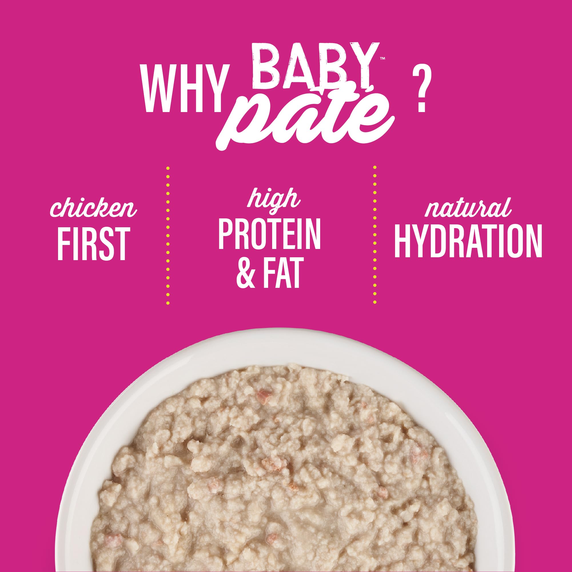 Formule sans céréales ni pommes de terre dans Tiki Cat Baby Pâté.