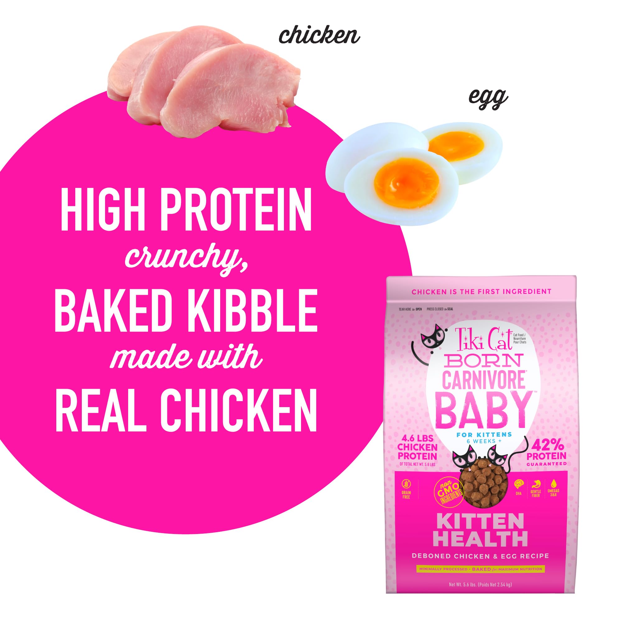 Tiki Cat Born Carnivore Baby – cuisson au four préserve les nutriments