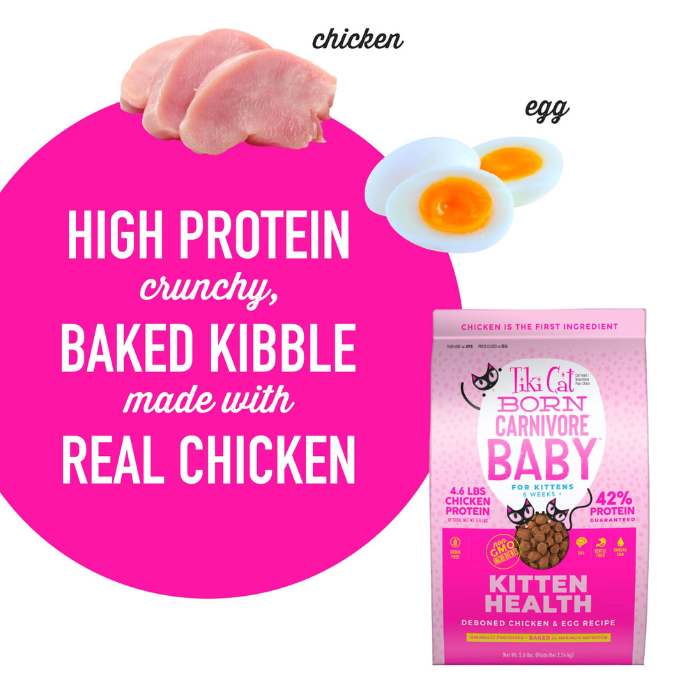 Tiki Cat Born Carnivore Baby – cuisson au four préserve les nutriments