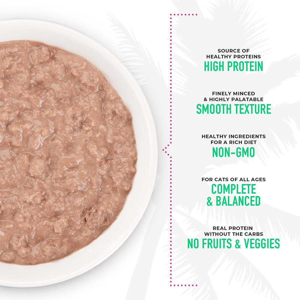 Pâté sans fruits ni légumes, Tiki Cat Grill pour carnivores.