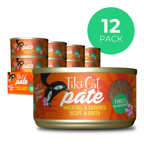 Texture finement hachée du pâté Tiki Cat Grill, agréable et hydratante.