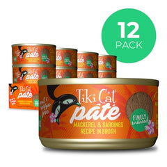 Texture finement hachée du pâté Tiki Cat Grill, agréable et hydratante.