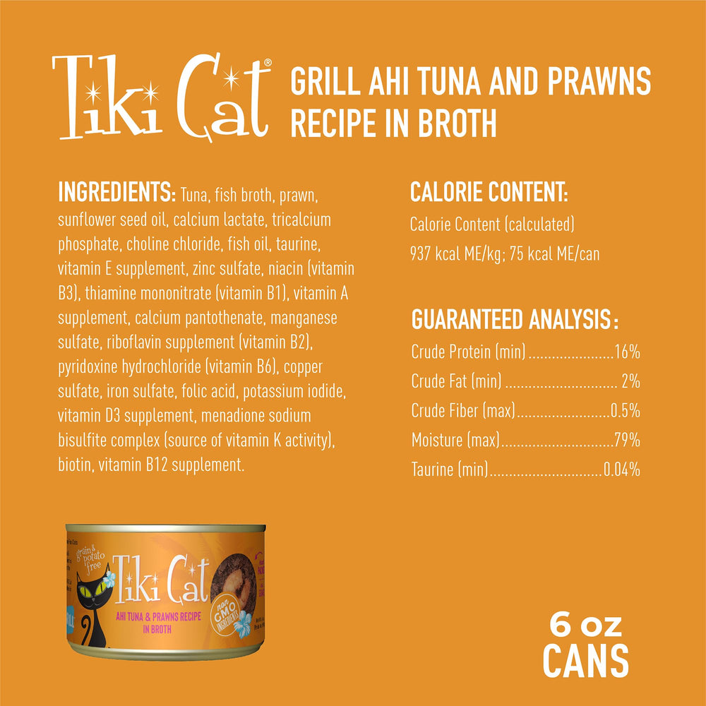 TIKI PETS Tiki Cat Grill sans céréales, option hypoallergénique pour chats sensibles.