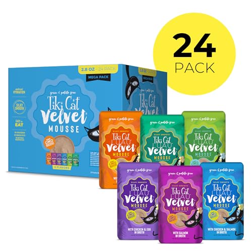 Tiki Cat Luau Velvet Mousse texture soyeuse prête à apprécier