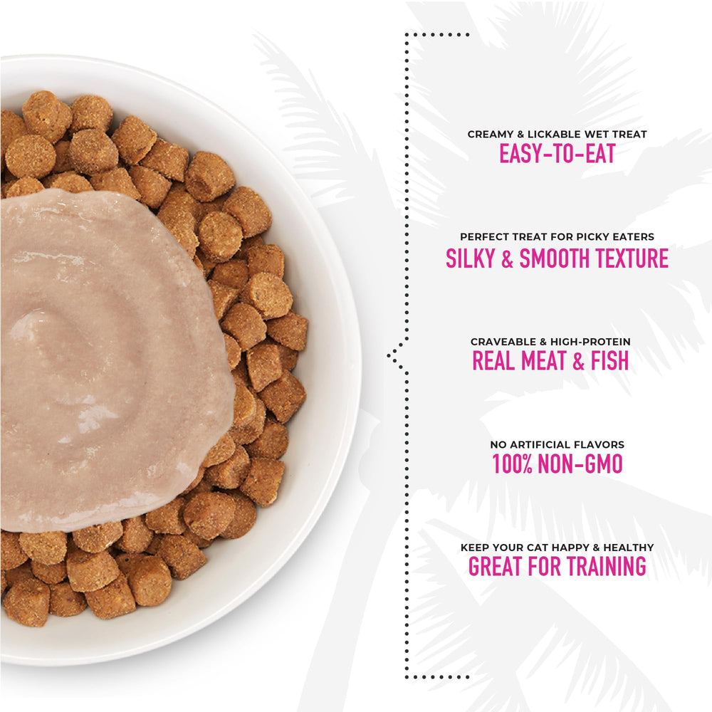 Emballage pratique Mega Jar de Tiki Cat Stix Mousse.