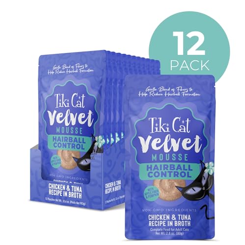 Tiki Cat Velvet Mousse bouillon savoureux, aidant à l'hydratation