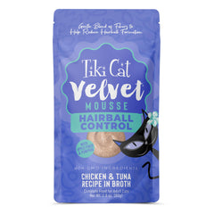 Tiki Cat Velvet Mousse texture cremeuse, appétit naturel pour chat adulte