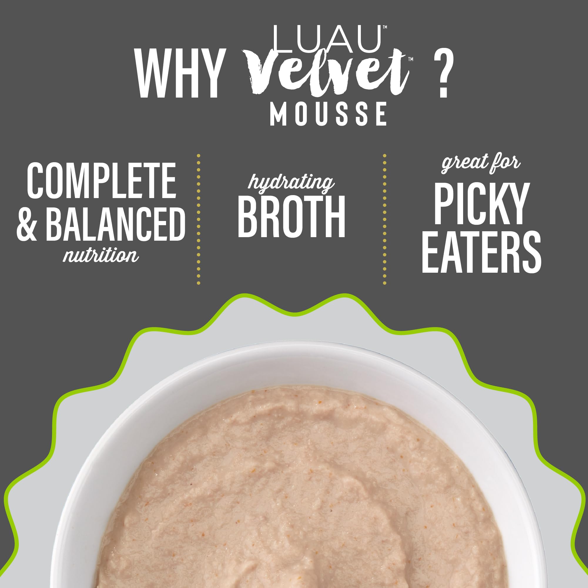 Velvet Mousse poulet-bouillon, variété savoureuse adaptée à tous les âges.