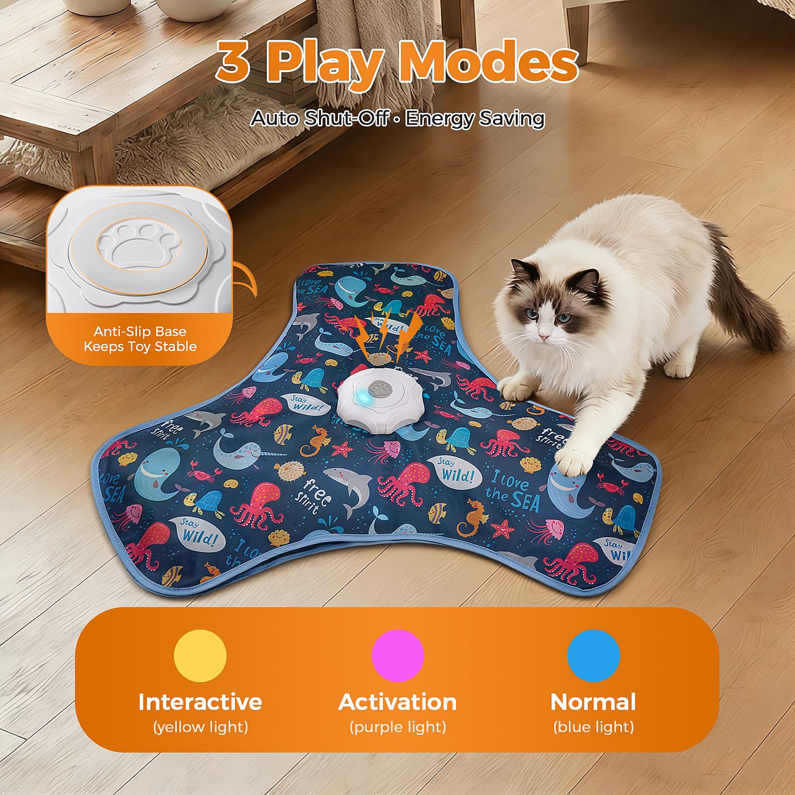 tikibest jouet interactif déclenche le jeu par toucher, pratique et engageant.