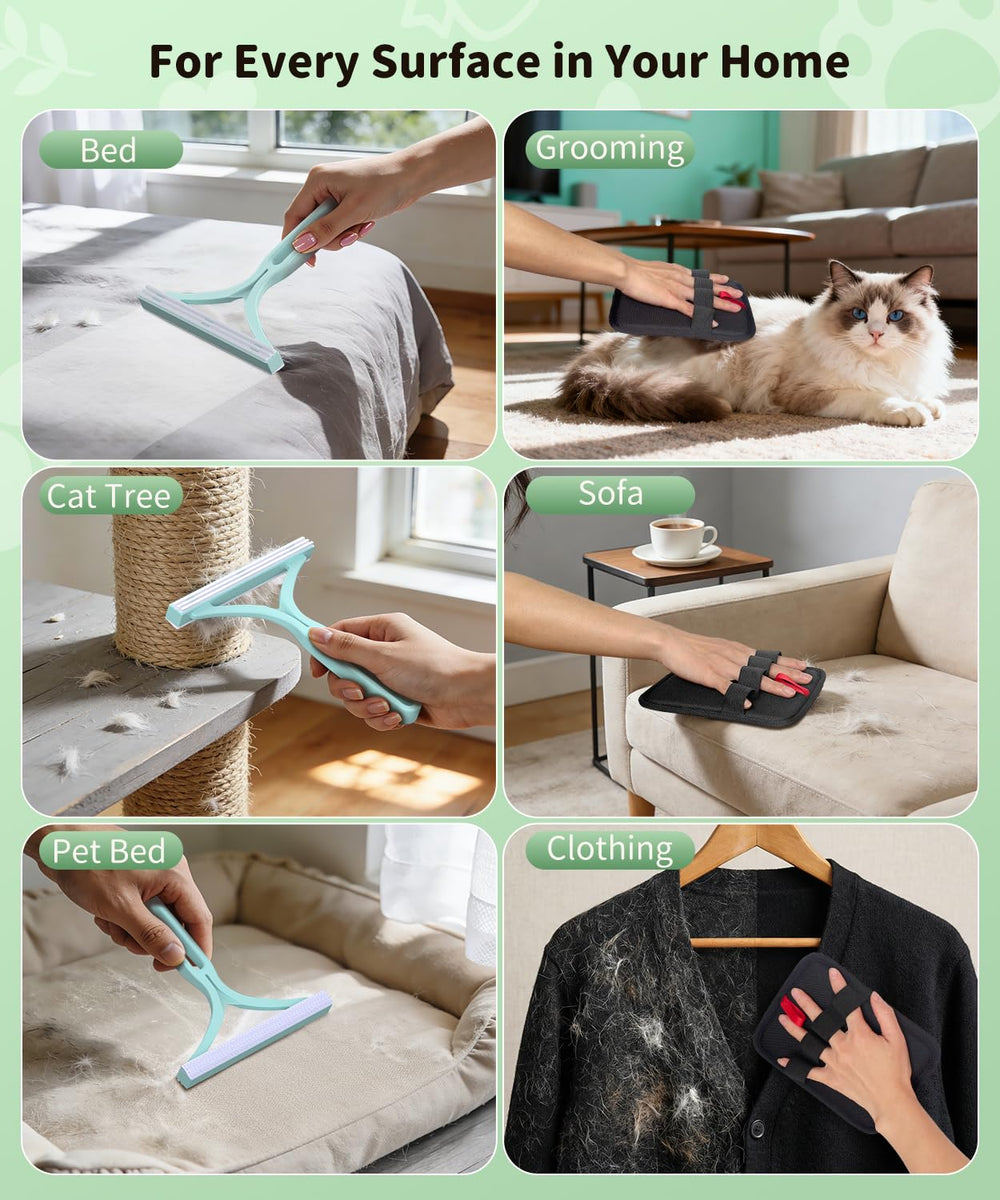 Gant TIKIWIK ramasse-poils pour chiens et chats.