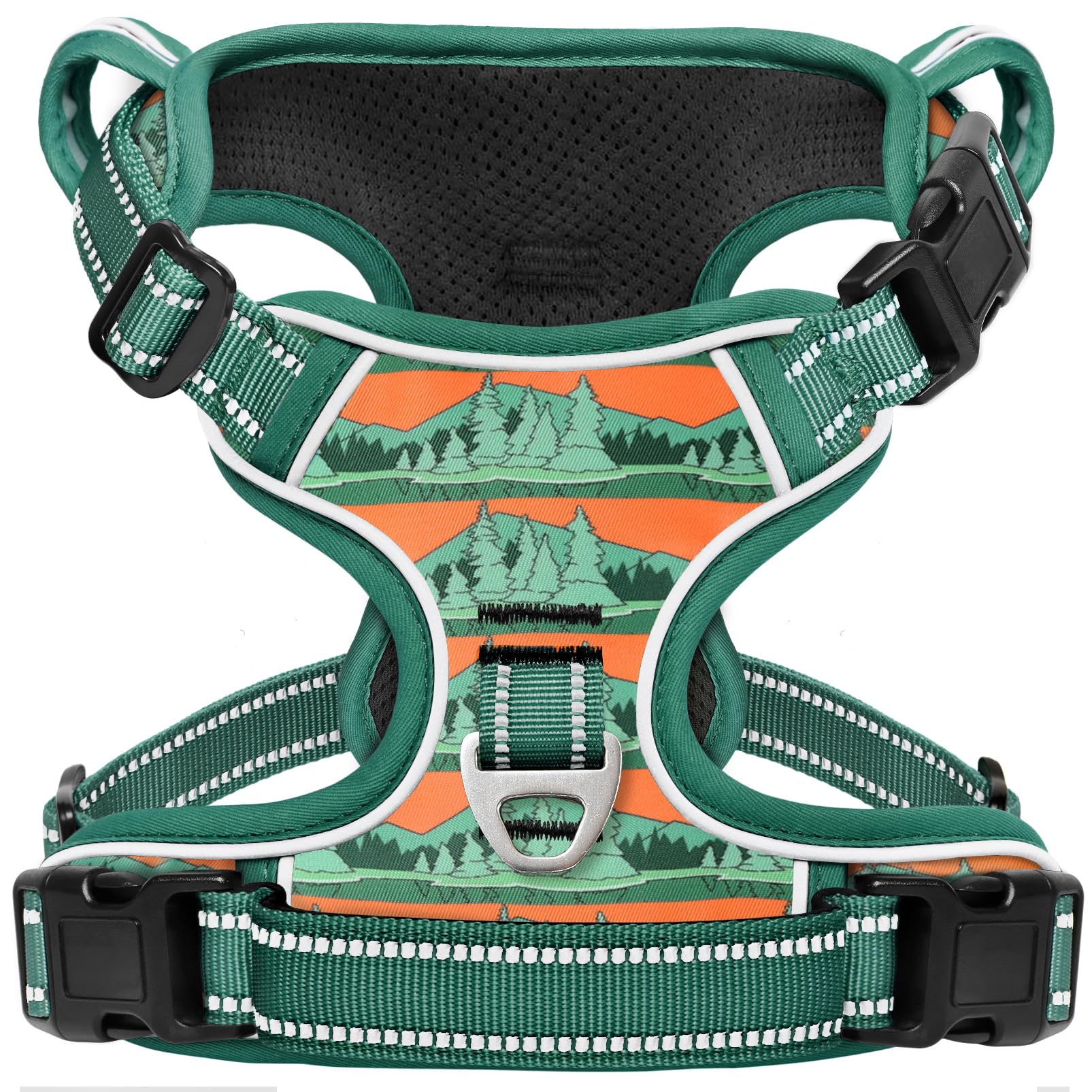 Harnais Timos sans tir avec boucles rapides pour enfiler facilement lors des promenades.