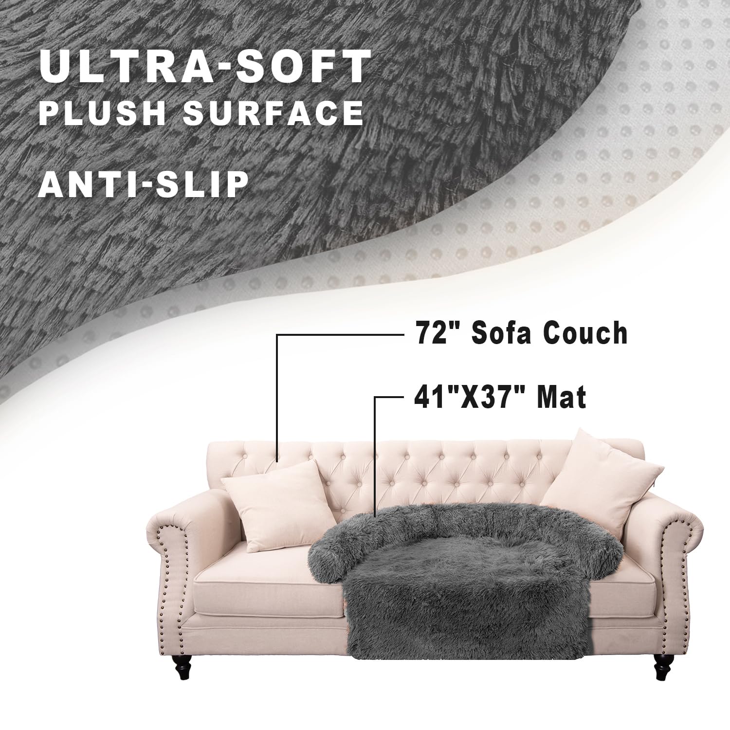 Tinaco fourrure-longue-confort: surface ultra-douce pour le repos.