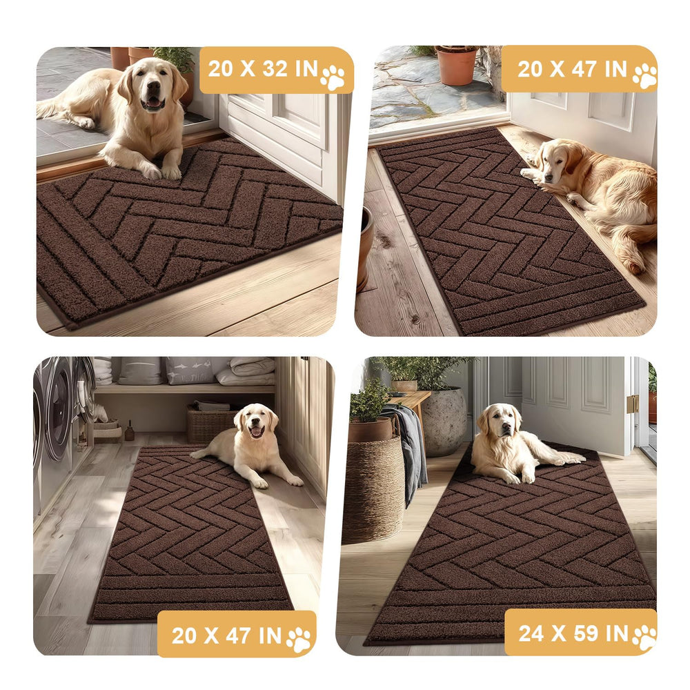 Tindbea Tapis pour entrée — absorbe l'humidité et garde les sols propres.