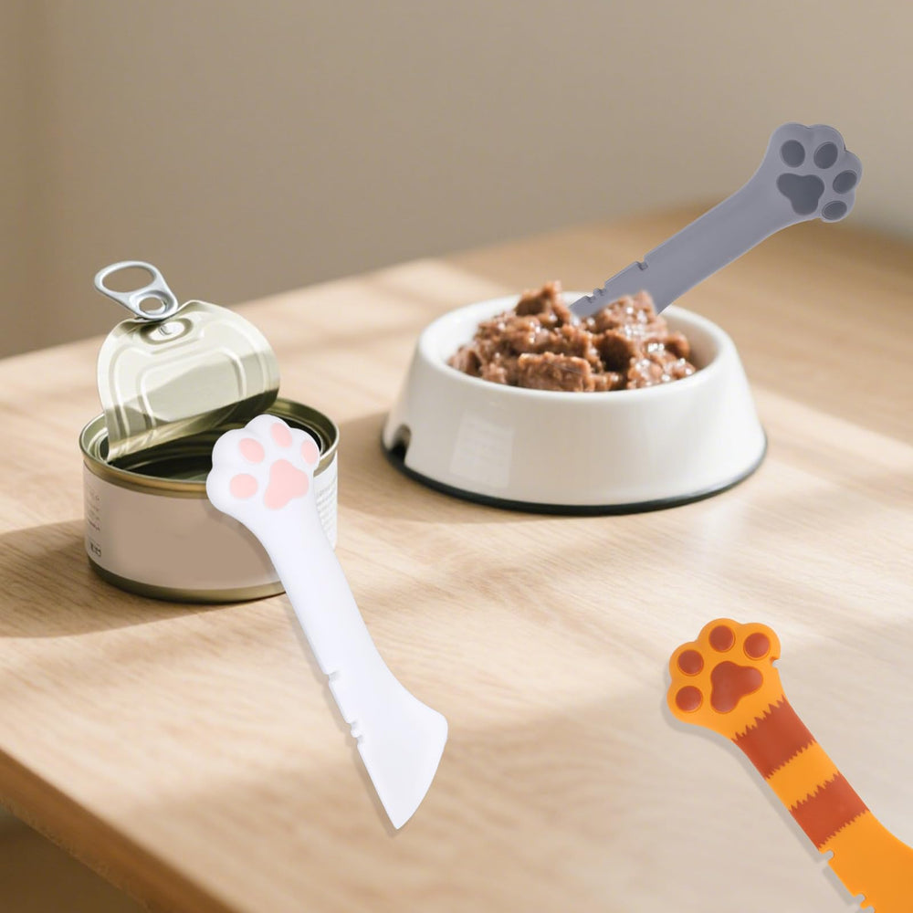 Cuillères Tinoaly adaptées nourriture sèche et humide pour animaux.