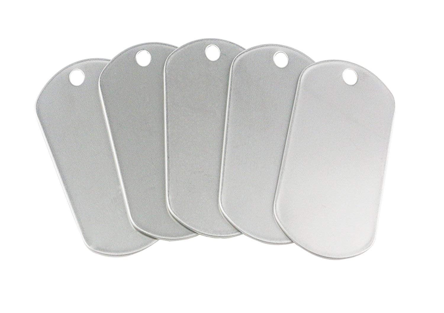 Ensemble d'identification chien inox par Tinsow, prêt à remplacer.