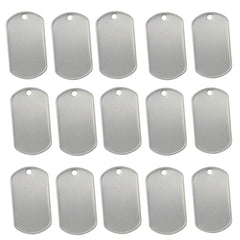 Étiquette chien inox par Tinsow, durable et prête à marquer.