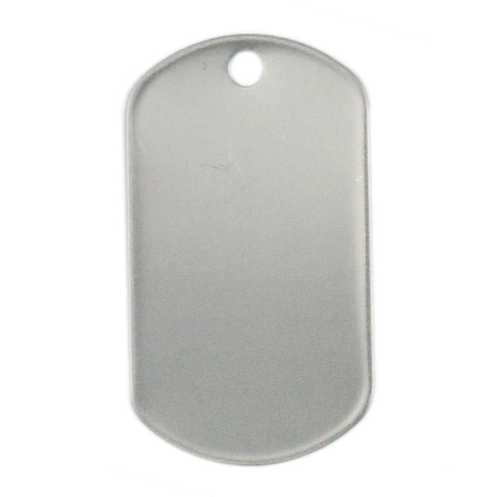Medaillon identifcation chien inox par Tinsow, prêt à personnaliser.
