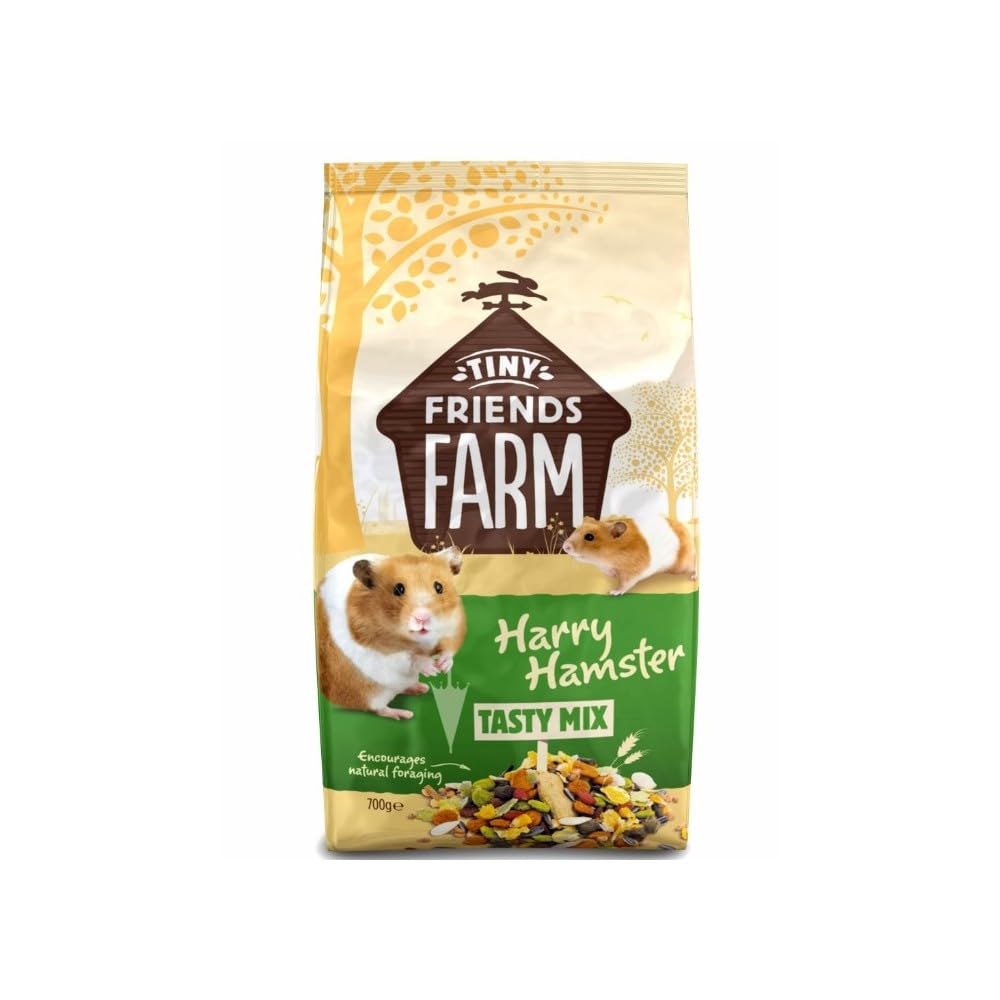 Harry Hamster Tiny Friends Farm, mélange savoureux pour hamster, soutien alimentation équilibrée.