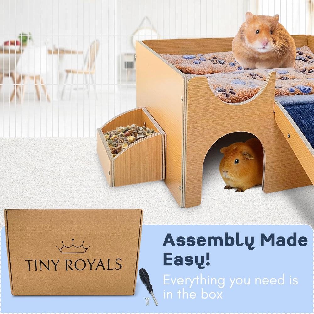 Kit d accessoires Tiny Royals pour enrichir l habitat des petits animaux.