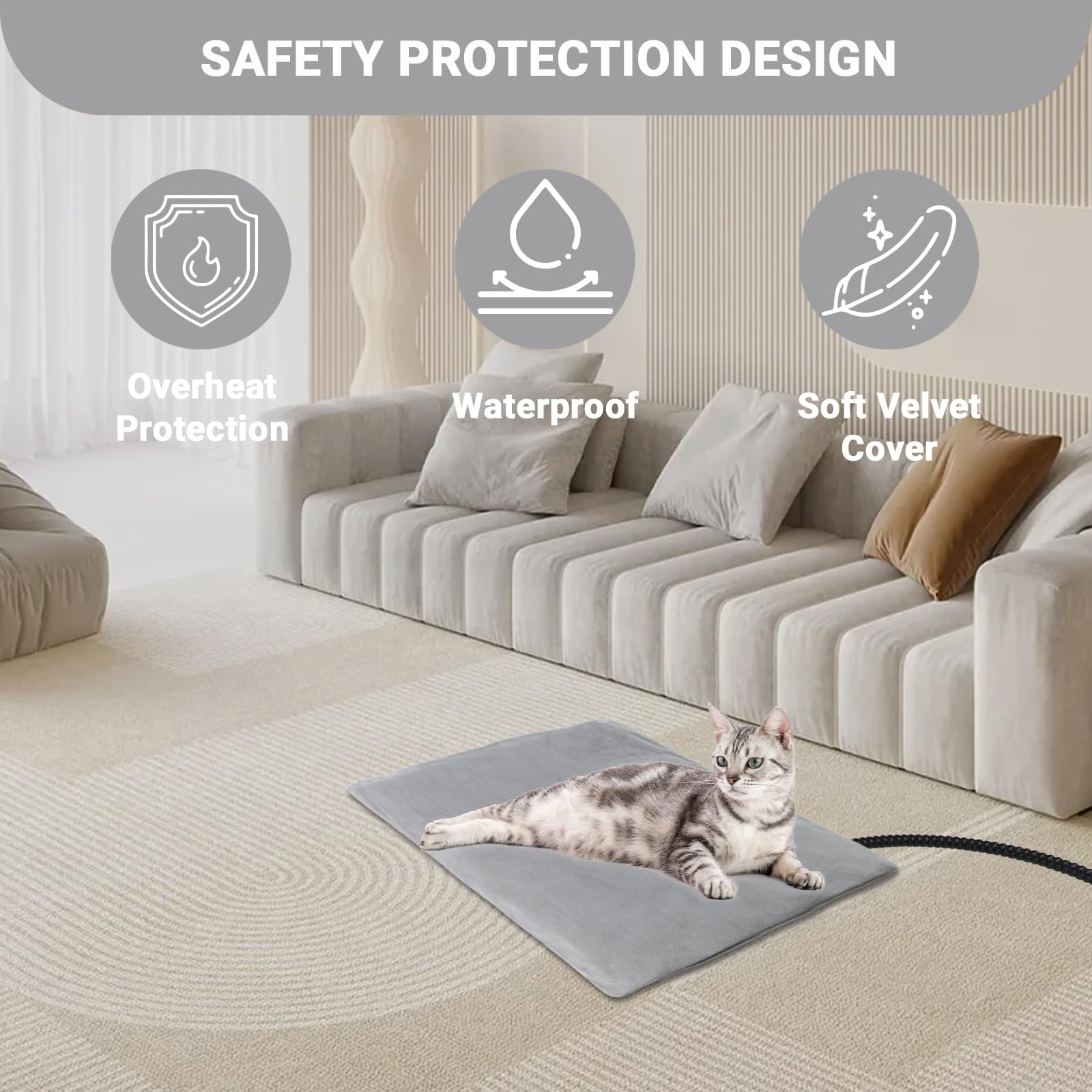 TinyWiz structure-8-couches-protection : sécurité et longévité du tapis chauffant.