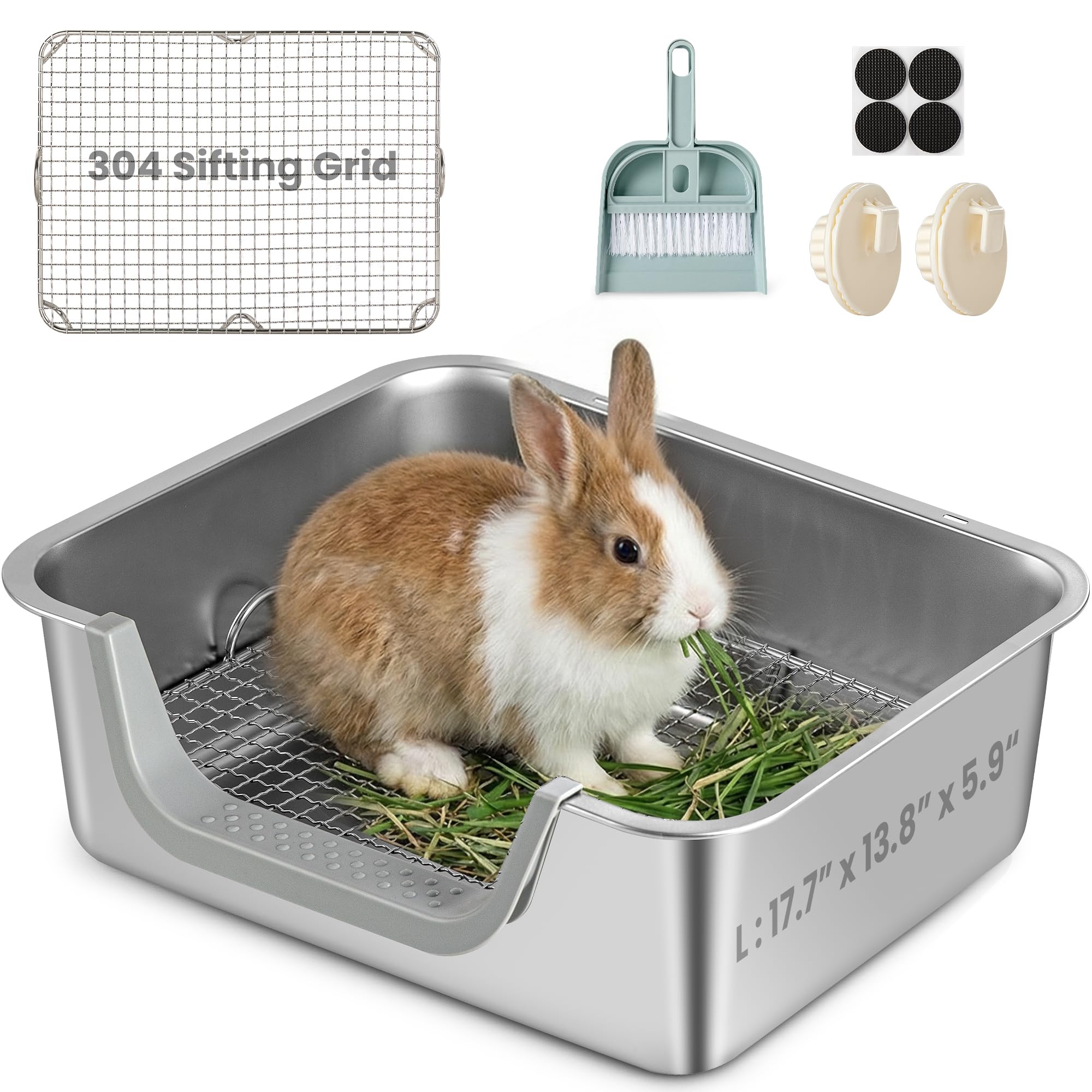 TIUUBT Rabbit avec grille filtrante en acier 304 pour séparer rapidement les déchets.