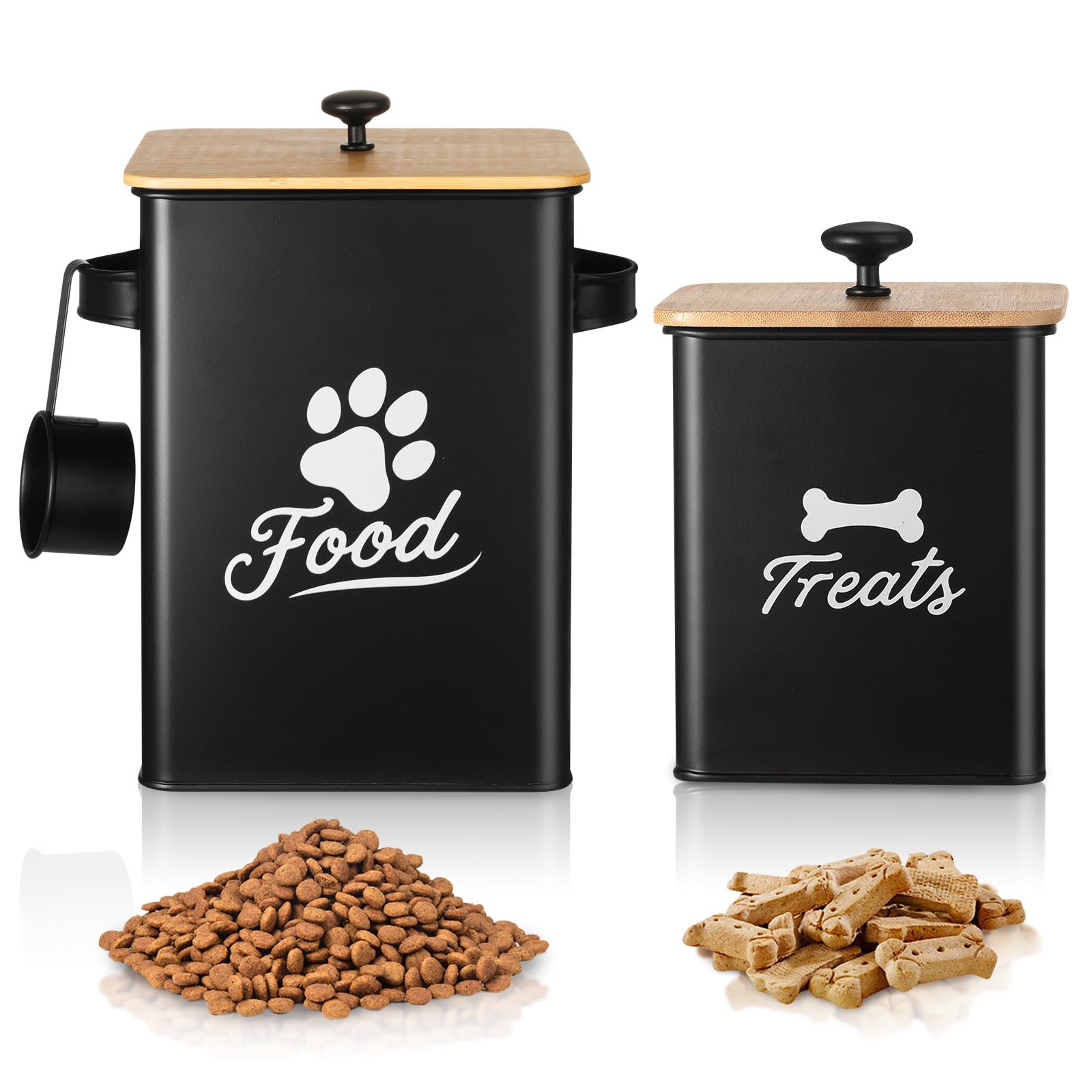 Tivray bocaux gourmands chien ensemble grand et petit pour conservation pratique