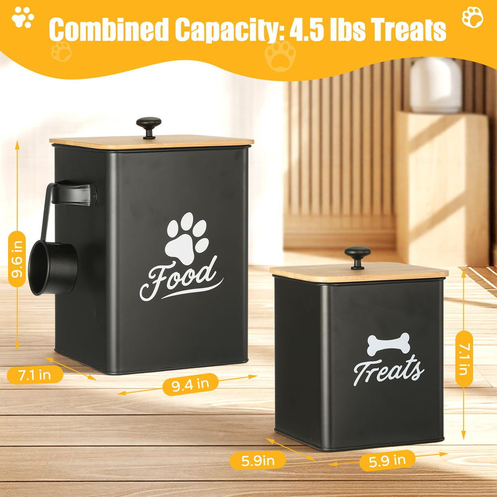 Tivray bocaux alimentaires chien hermetique avec couvercle silicone pour garder frais