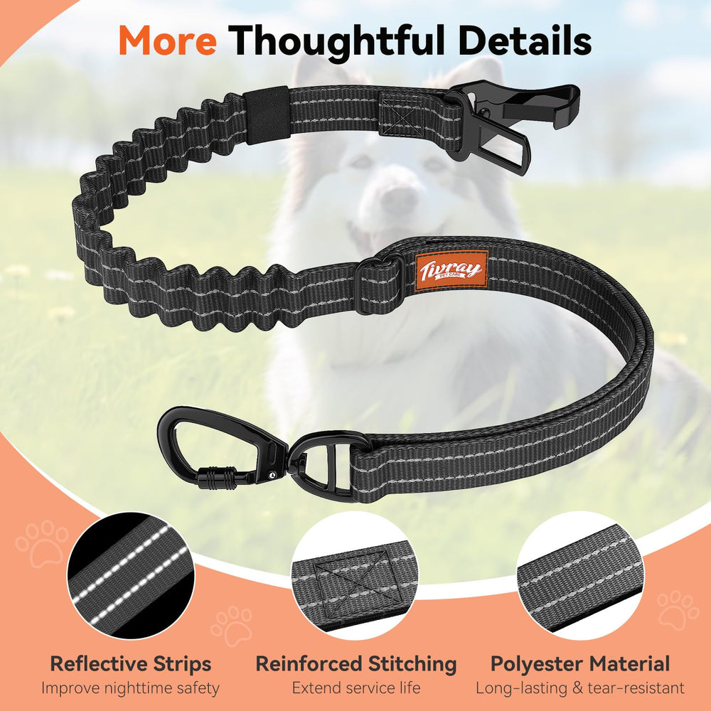 Tivray ceinture chien auto elastique – absorption des chocs.