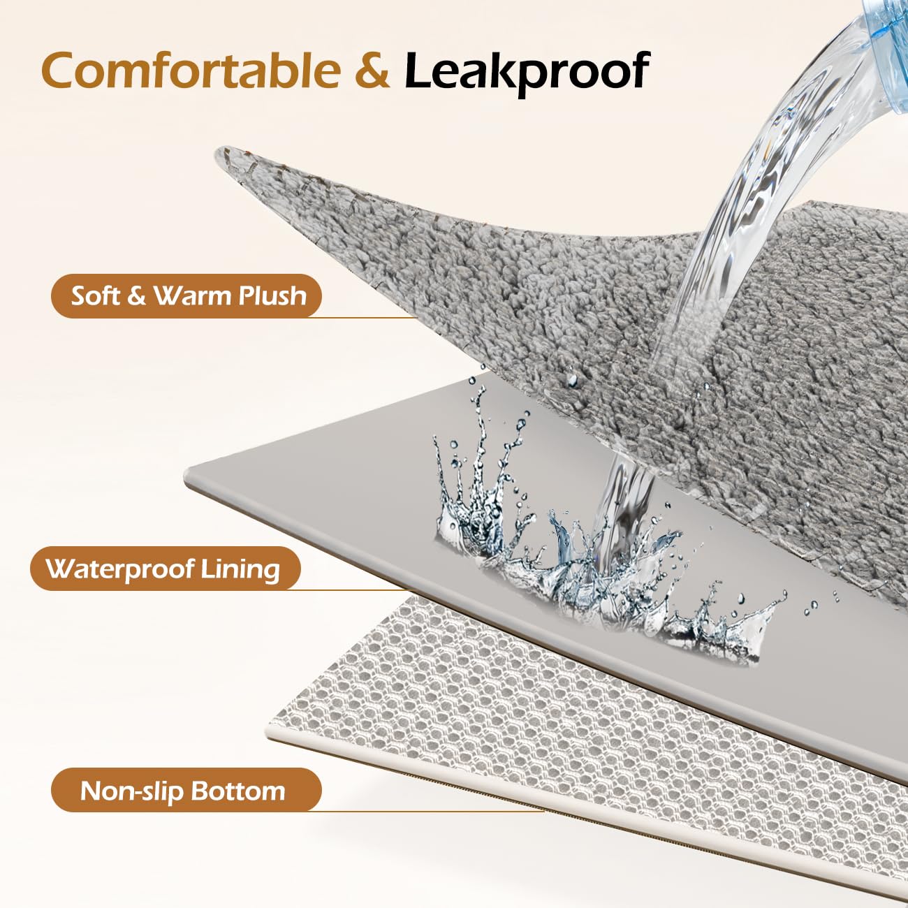 Housse Tivray imperméable protège le matelas contre les liquides et les taches.