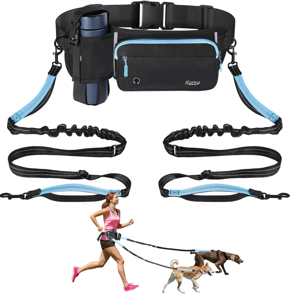 Tivray laisse double pour deux chiens, pratique et sécurisée pendant les promenades.