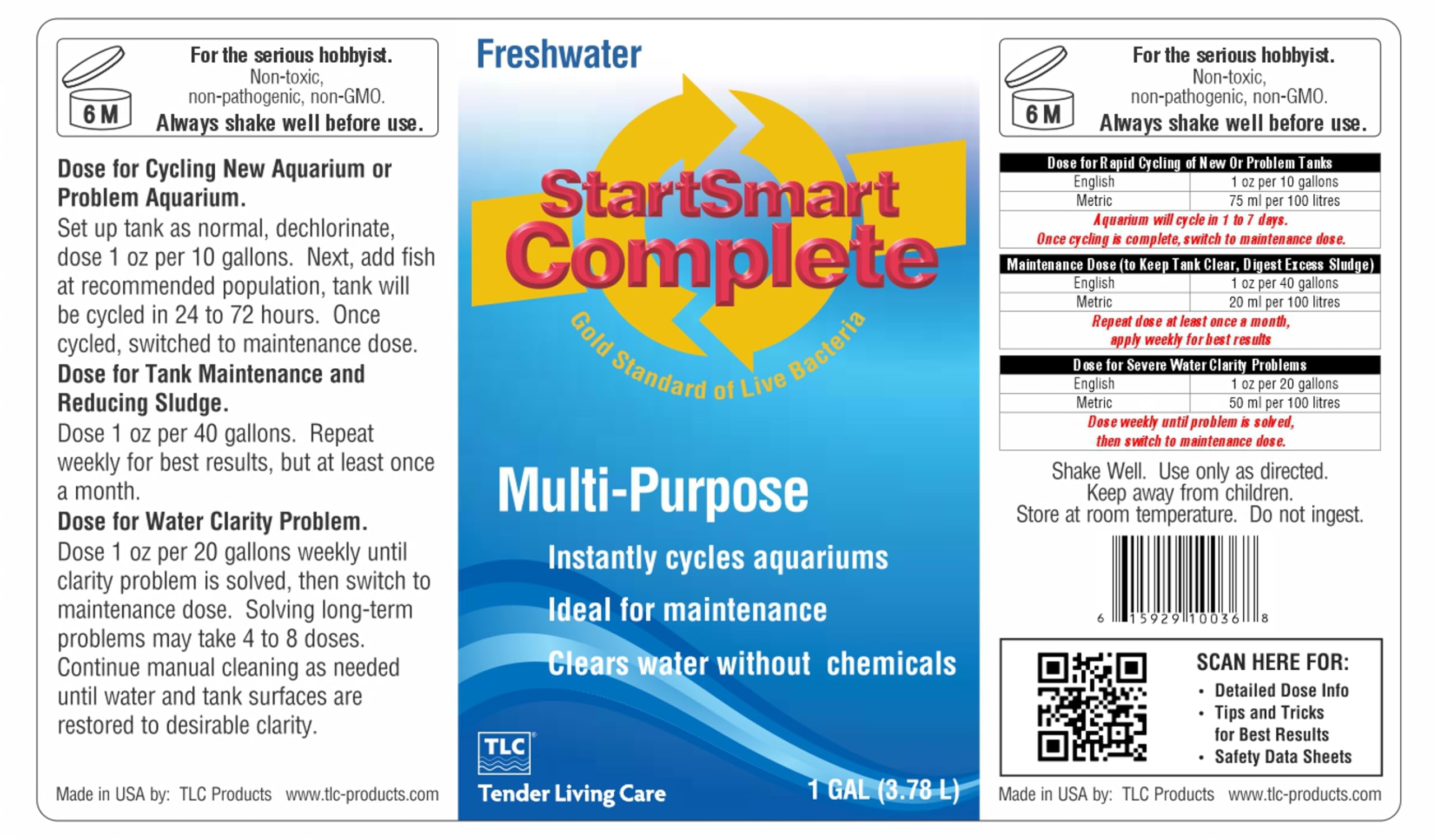 Emballage StartSmart prêt à l'emploi pour aquariums domestiques, pratique et sûr.