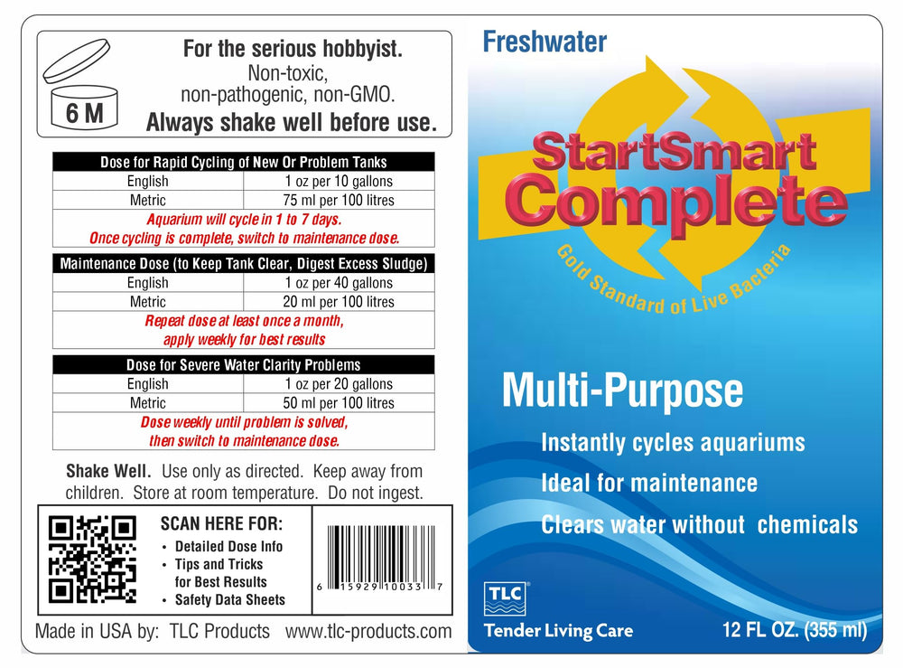 TLC StartSmart guide cycle pour nouvelle cuve et démarrage rapide