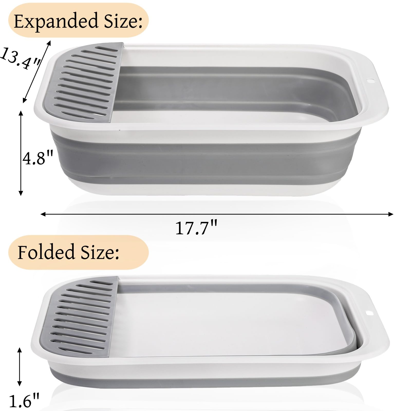 Tlence boîte litière pliable compacte, idéale pour le rangement et voyage.