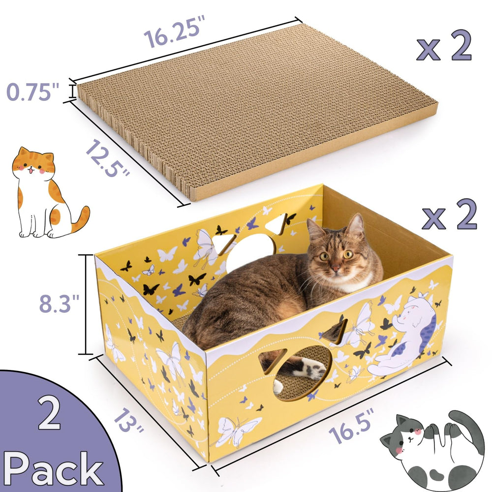 Tlence, surface de griffage double-face pour chats actifs.